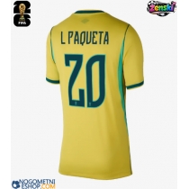 Ženski Nogometni dresi Brazilija Lucas Paqueta #20 Domači SP 2026 Kratek Rokav